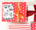 Set of personalised Christmas postage labels with Sweary theme